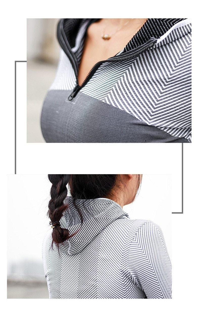 Moderne Sport Jacke für Frauen - perfekte Passform - GYMAHOLICS