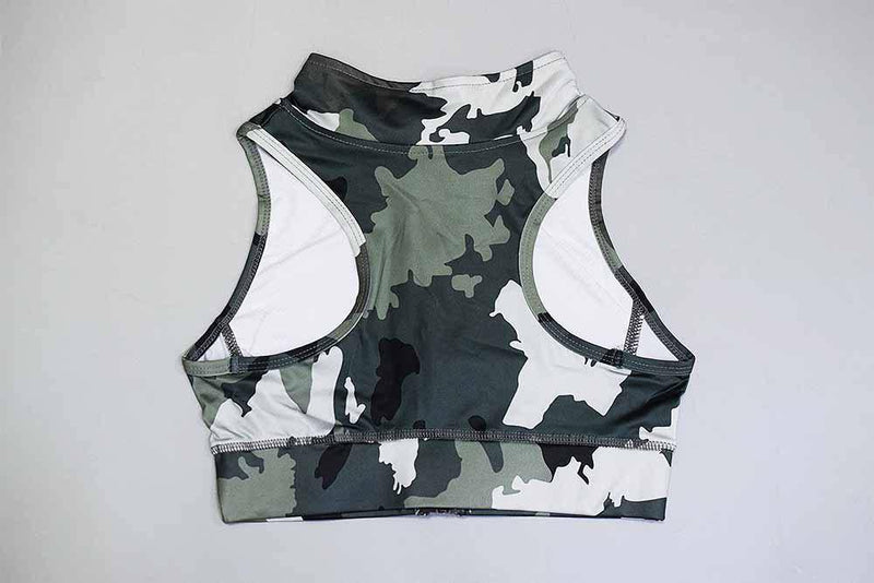 Fitness Set "Odis", 2-teilig - Leggings & Top im angesagten Camouflage Design - GYMAHOLICS