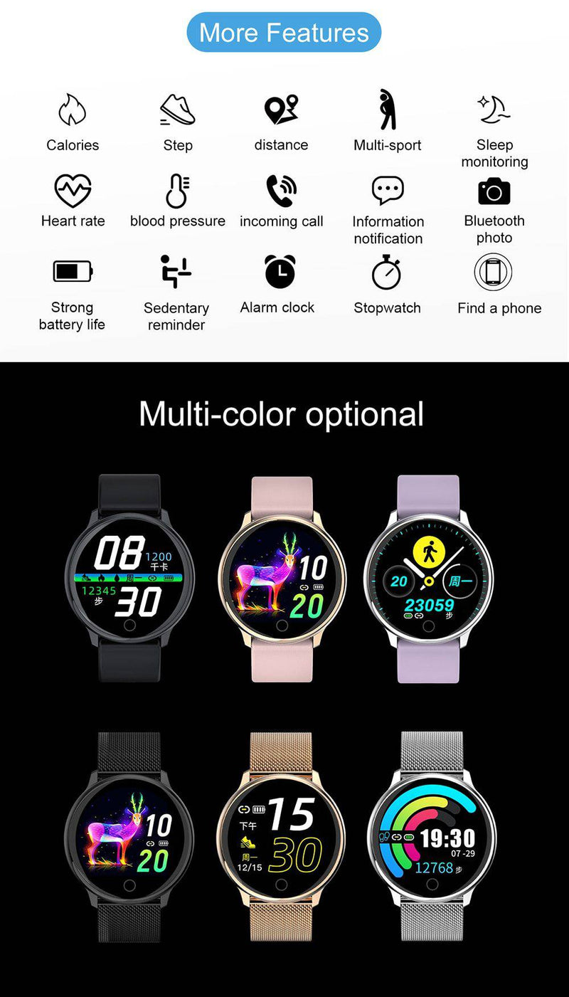 Angesagte Smart Watch für IOS & Android - GYMAHOLICS