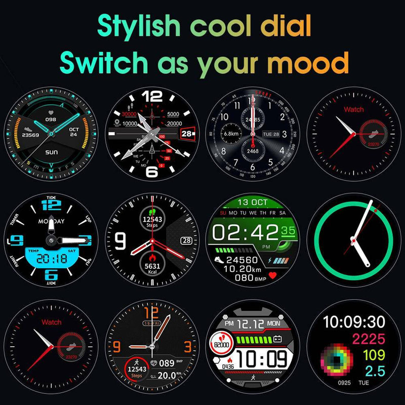 Fitness Smartwatch "Graw" - Full Touch Screen - GYMAHOLICS