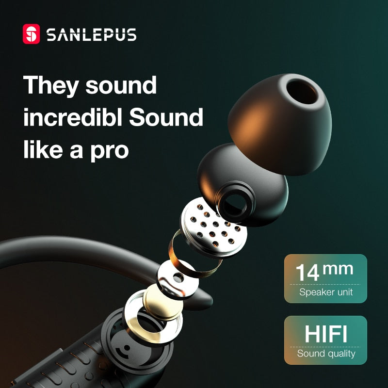 Sport-Kopfhörer von SANLEPUS - In-Ear mit Halterung - GYMAHOLICS