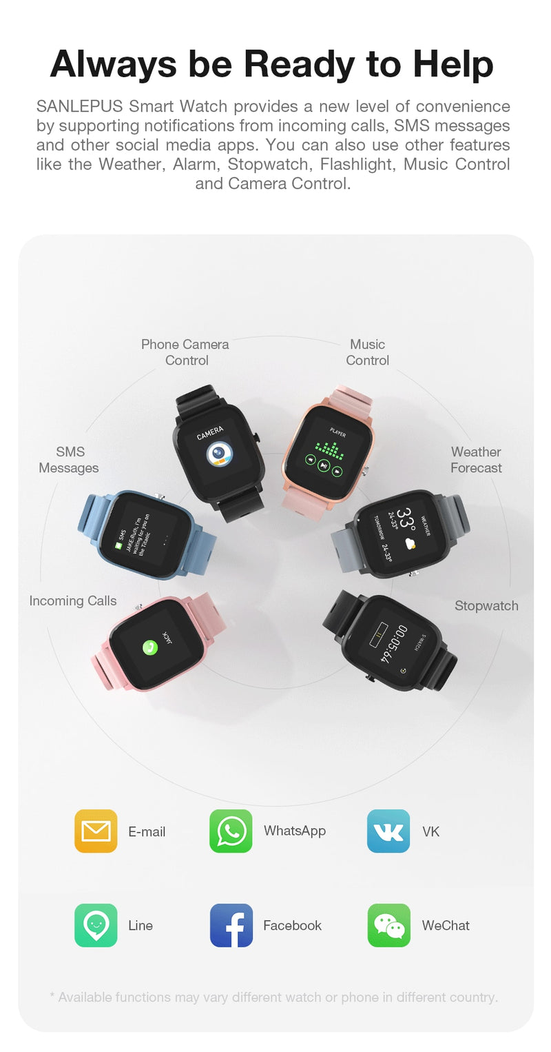 Fitness Smartwatch "Ciro" - Diverse Features - GYMAHOLICS