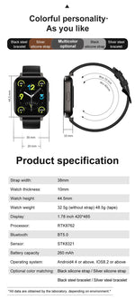 Fitness Smartwatch "Beal" - Wasserdicht - GYMAHOLICS